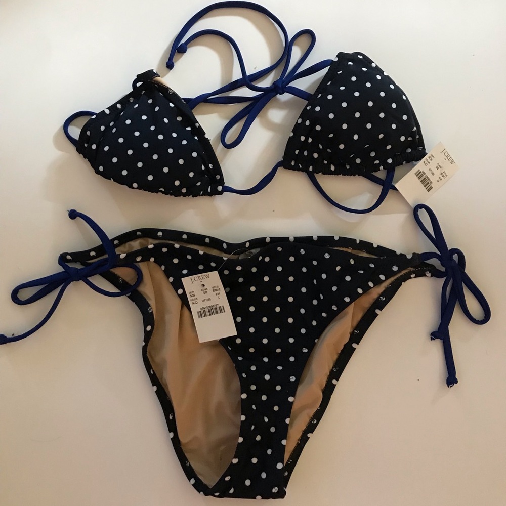 J Crew NWT 2 piece bathing suit.